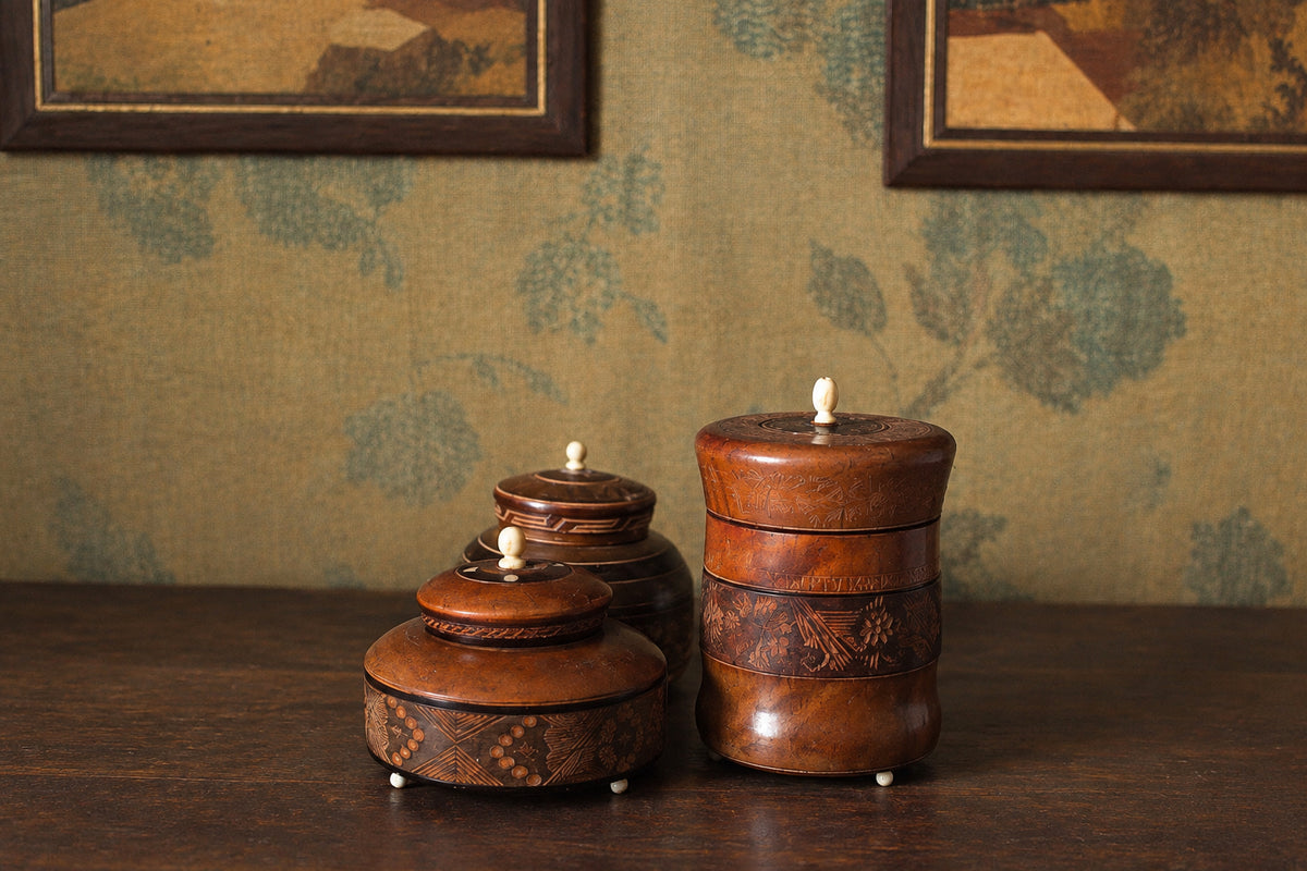 The Rattan & Wood Canisters