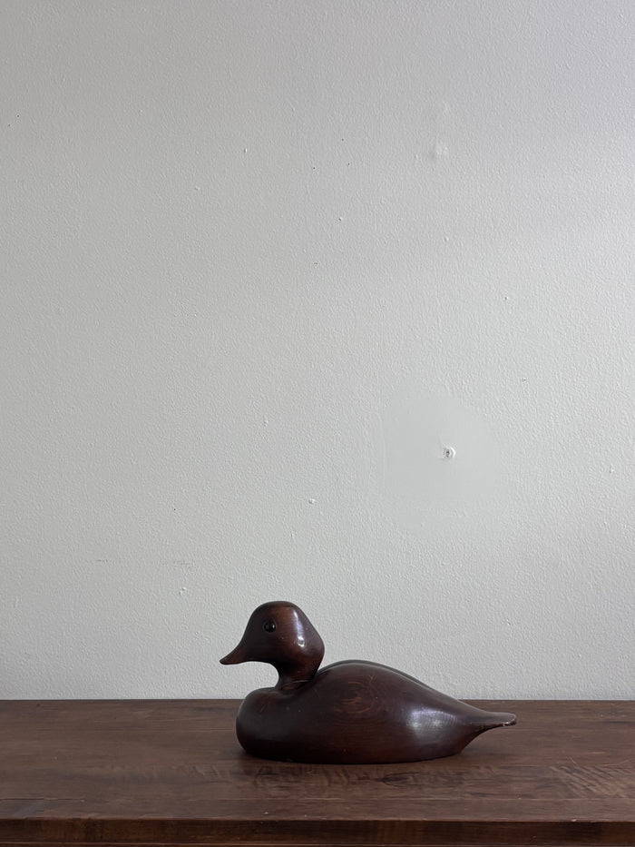 Vintage Hand-Carved Wood Duck Decoy — SEC. 06