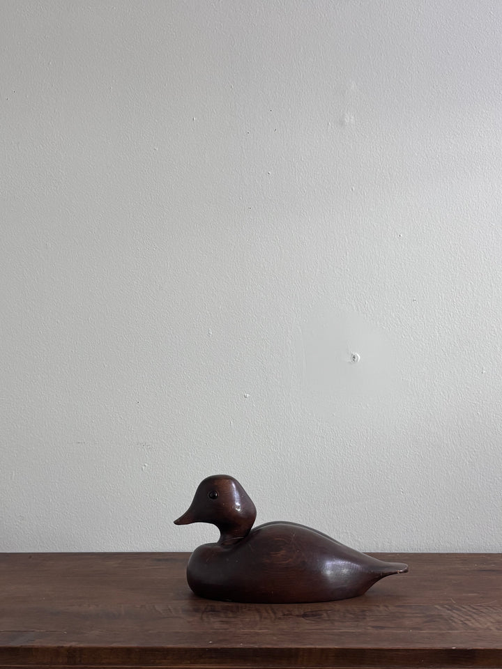 Vintage Hand-Carved Wood Duck Decoy — SEC. 06